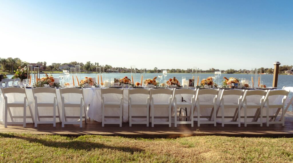 Musik für Hochzeit. Dinner im Freien. Hochzeits dj Franken